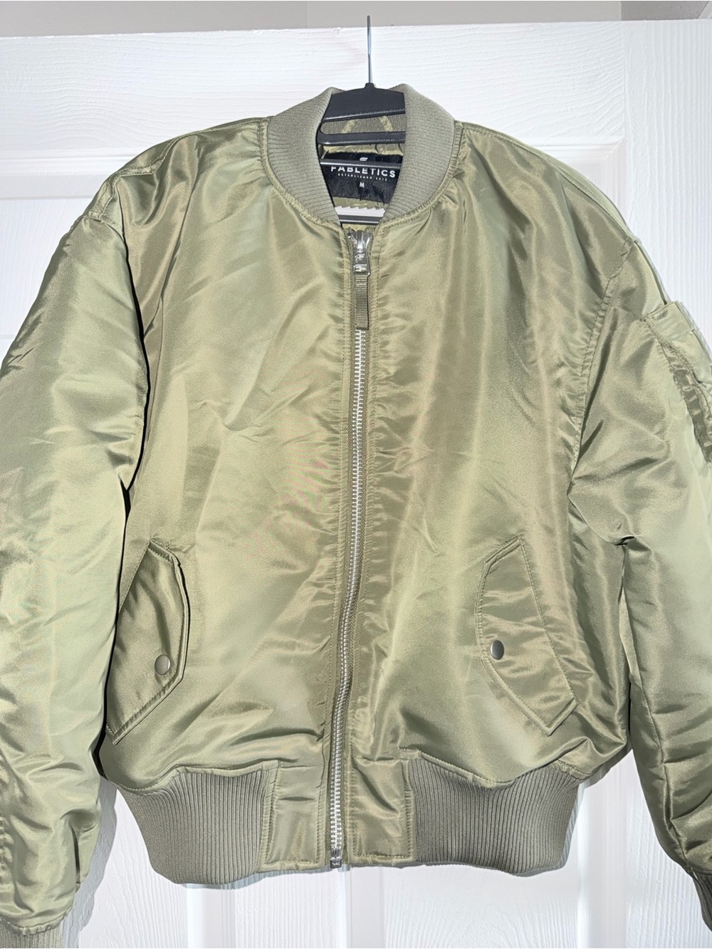 Olive Green Fabletics Bomber Jacket
